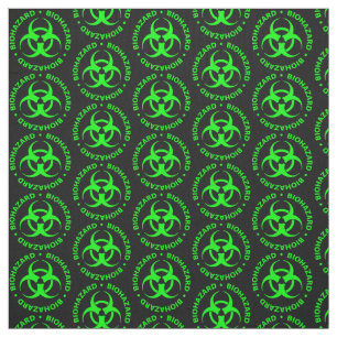 Symbole vert et noir de bioaléa Tissu