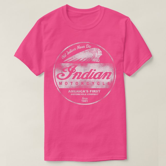 SYMBOLE Vintage DE MOTO INDIENNE TShirt (Design devant)