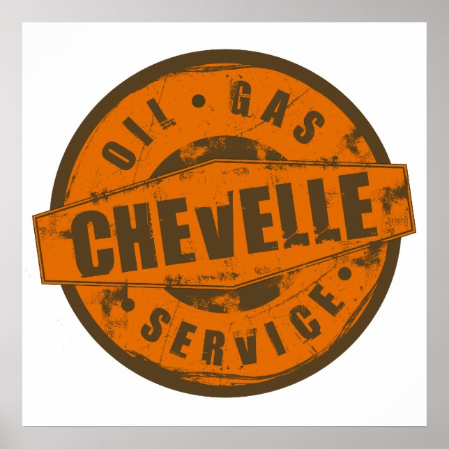 Symbole vintage Poster Chevelle (Devant)