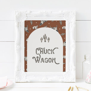 Symbole Wagon de Chuck Ouest sauvage 8x10 imprimé