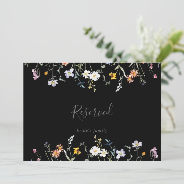 Symbole Wild Multicolor Floral Black Mariage Réser (Debout devant)
