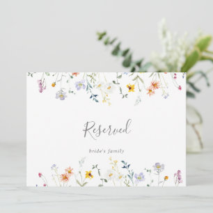 Symbole Wild Multicolor Floral Mariage Réservé