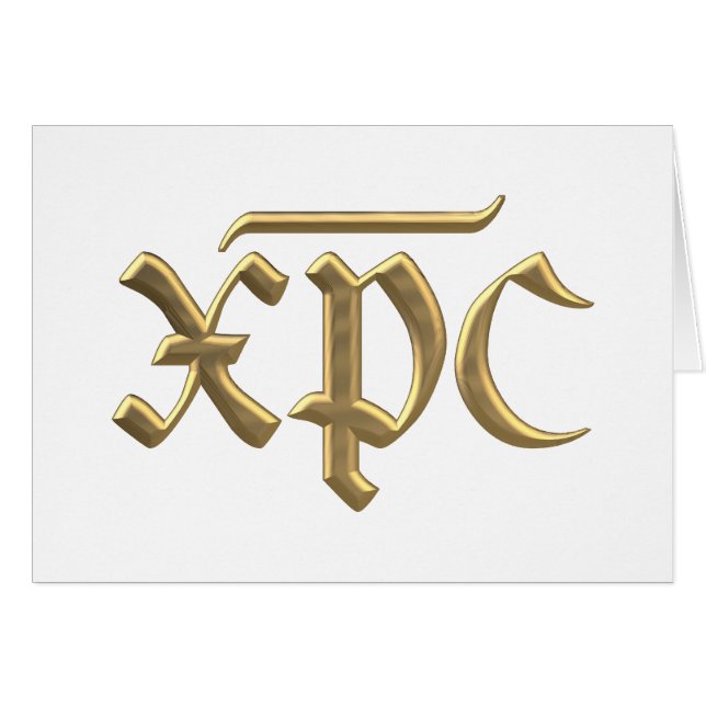 Symbole XPC "3D" en or (Devant horizontal)