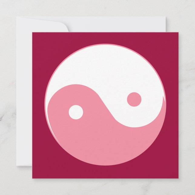 Symbole Yin-Yang rose (Devant)