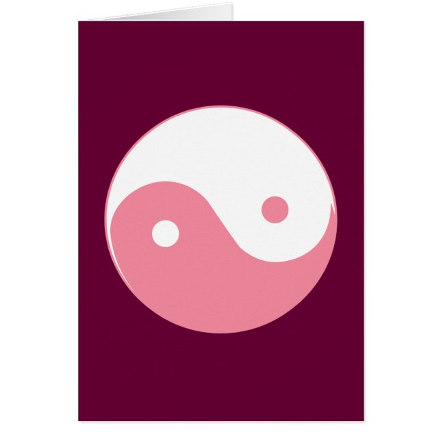 Symbole Yin-Yang rose (Devant)