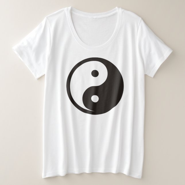 Symbole Yin Yang - tatouage solide (Design devant)