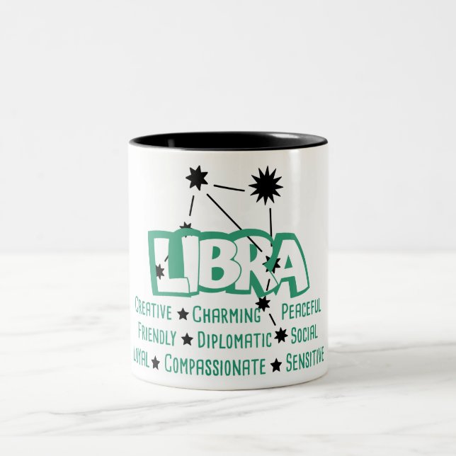 Symbole ziodiaque Libra Traits Mug (Centre)