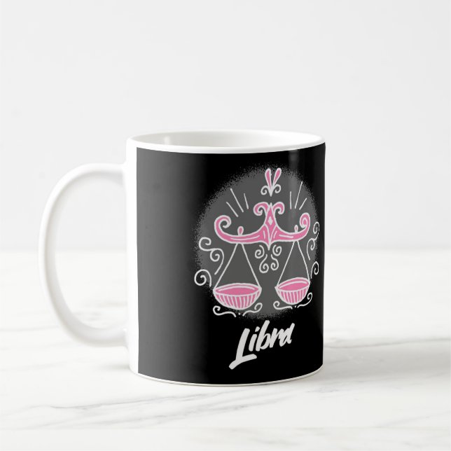 Symbole Zodiac Libra Café Mug (Gauche)
