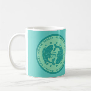 Symbole Zodiac Poissons Café Mug