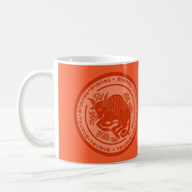 Symbole Zodiac Taurus Mug café (Gauche)