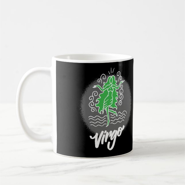 Symbole Zodiac Virgo Café Mug (Gauche)