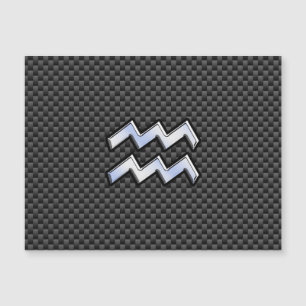Symbole Zodiaque Aquarius Décor en fibre de carbon