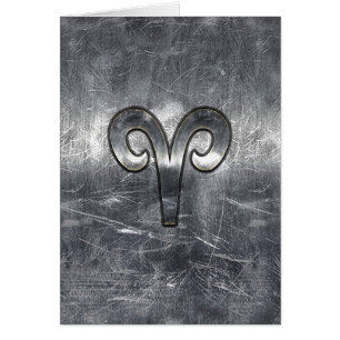 Symbole Zodiaque Aries en style Argent