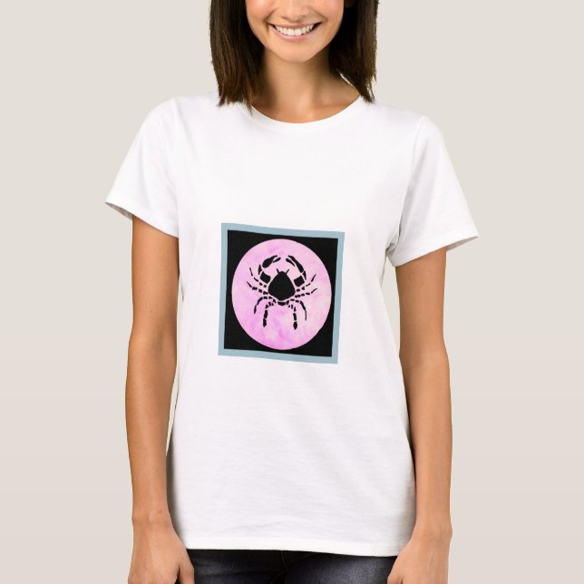 SYMBOLE Zodiaque Cancer (Le Crabe) T-shirt féminin (Devant)