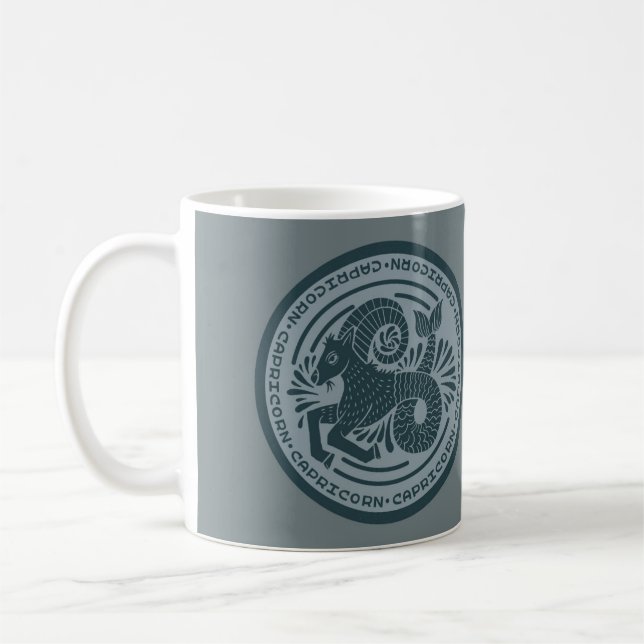 SYMBOLE Zodiaque Capricorne Mug café (Gauche)