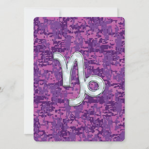 SYMBOLE Zodiaque Capricorne sur Camo numérique Fuc