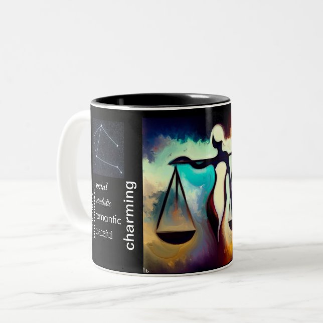 Symbole Zodiaque de la Mug Café Libra (Devant gauche)