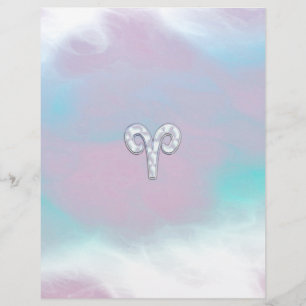Symbole zodiaque des baies de style perle