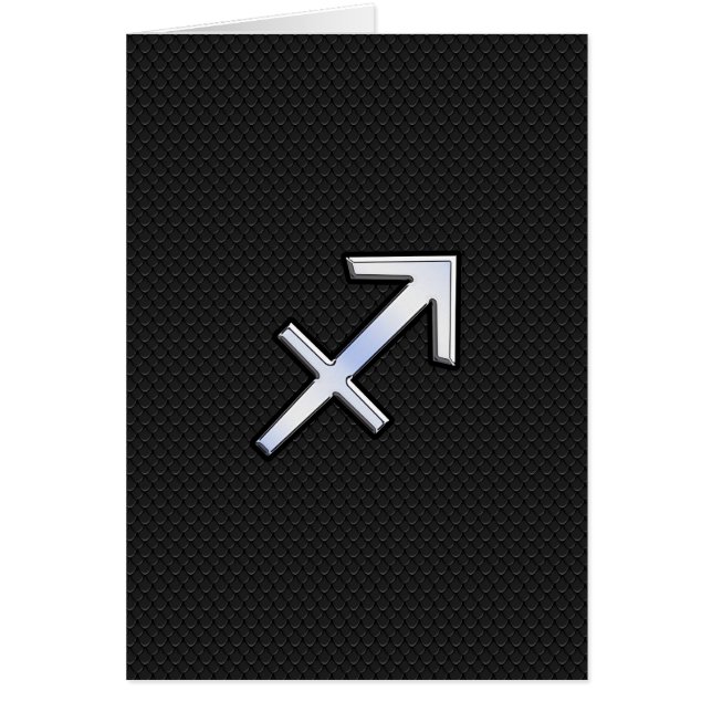 Symbole zodiaque du Sagittaire sur la peau de serp (Devant)