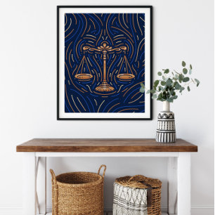 SYMBOLE Zodiaque Libra   Impression numérique Zodi