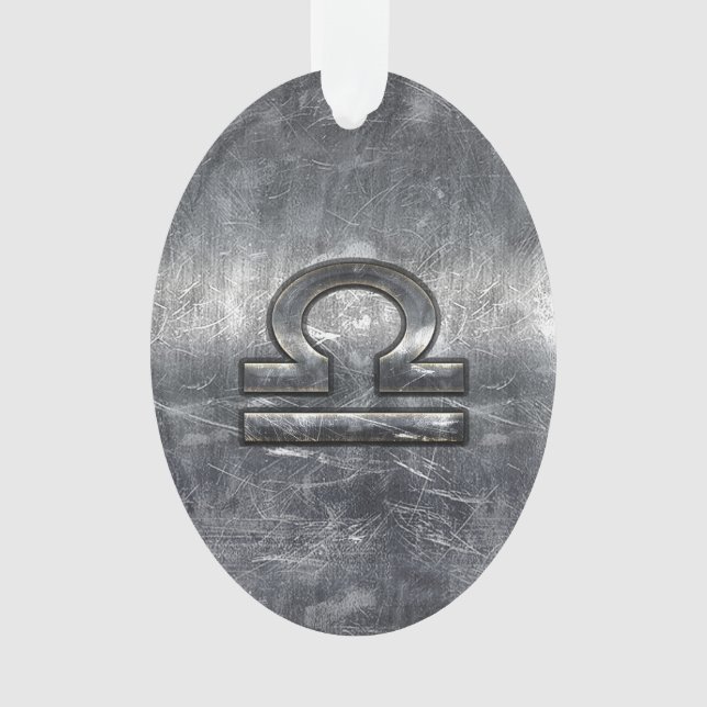 SYMBOLE Zodiaque Libra Style Acier argenté (devant)