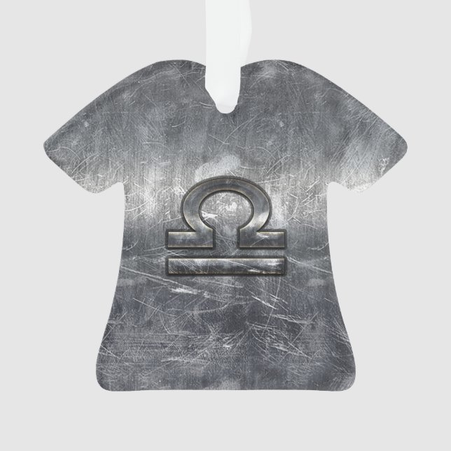 SYMBOLE Zodiaque Libra Style Acier argenté (devant)