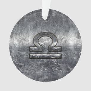 SYMBOLE Zodiaque Libra Style Acier argenté