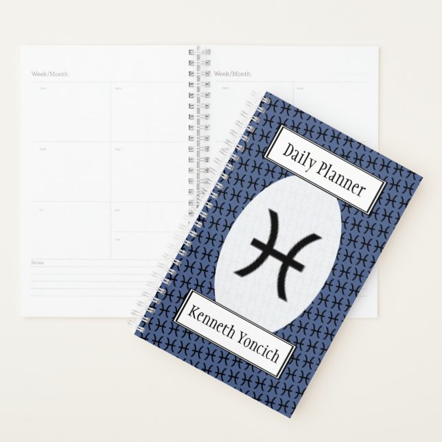 Symbole zodiaque Pisces Standard par Kenneth Yonci (Devant avec enveloppe)