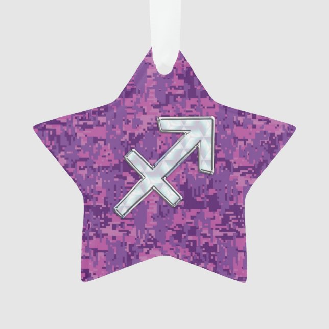 Symbole zodiaque Sagittarius sur Camo numérique Fu (devant)