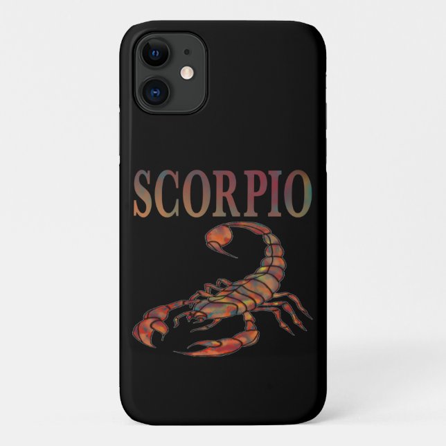 SYMBOLE Zodiaque Scorpio coque iphone noir (Dos)