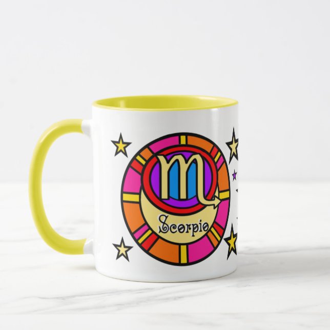 SYMBOLE Zodiaque Scorpio Mug (Gauche)