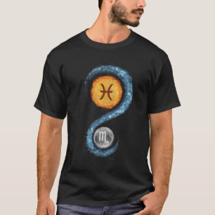 Symbole Zodiaque Scorpio Soleil Pisces T-shirt