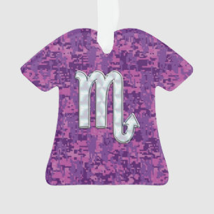 Symbole zodiaque Scorpio sur le camouflage numéri