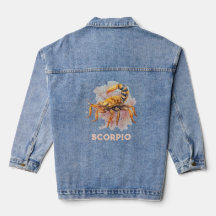 SYMBOLE Zodiaque Scorpio Veste Denim Femme
