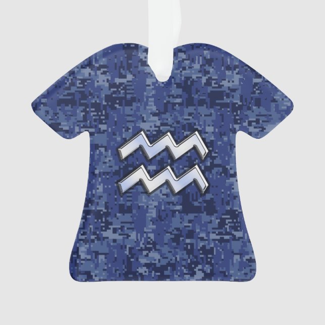 Symbole Zodiaque Silver Aquarius Marine Camion num (devant)