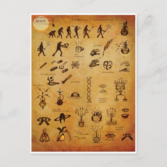 Symboles2 carte postale (Devant)