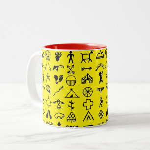 Symboles amérindiens de l'image café Mug