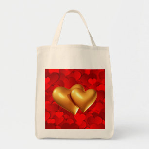 Symboles d'amour en forme de coeur Sac fourre-tout