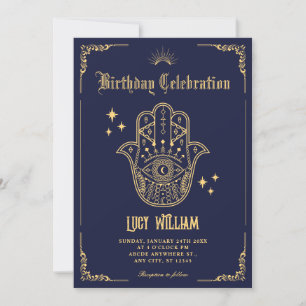 Symboles d'art bohème vintage - Invitation