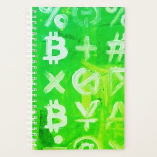 Symboles de Bitcoin (Bénéfice Lumineux Vert - 2)