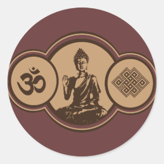 Symboles de Bouddha Sticker