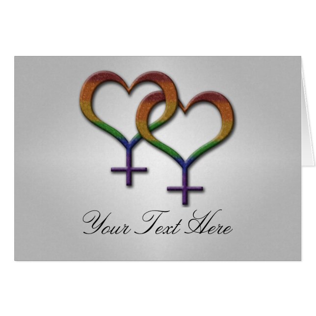 Symboles de genre féminin Rainbow Pride (Devant horizontal)