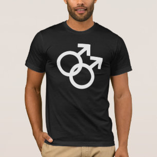 Symboles de genre masculin gay T-shirt