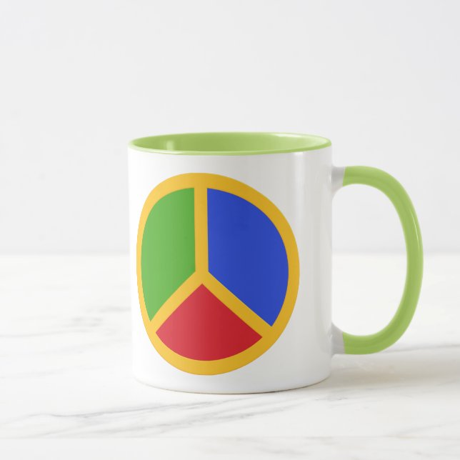 Symboles de paix colorés tasses (Droite)