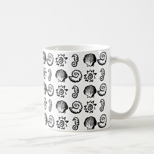 Symboles de plage Mug (Droite)