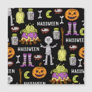 Symboles d'Halloween, thème vintage transparent
