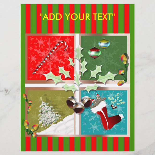 Symboles du prospectus de Noël (Devant)