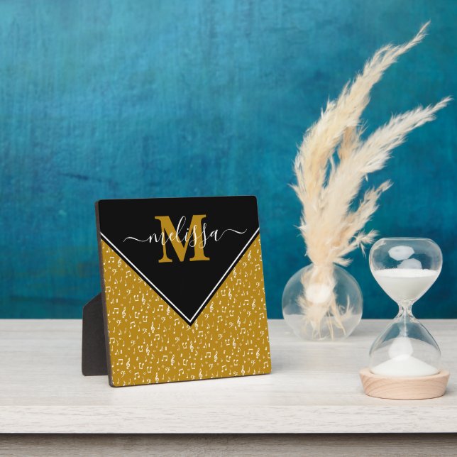 Symboles musicaux plaque personnalisée (Insitu)