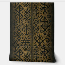 Symboles mystiques et papier peint occulte foncé
