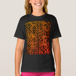 Symboles mystiques et T-shirt occulte foncé (Fille